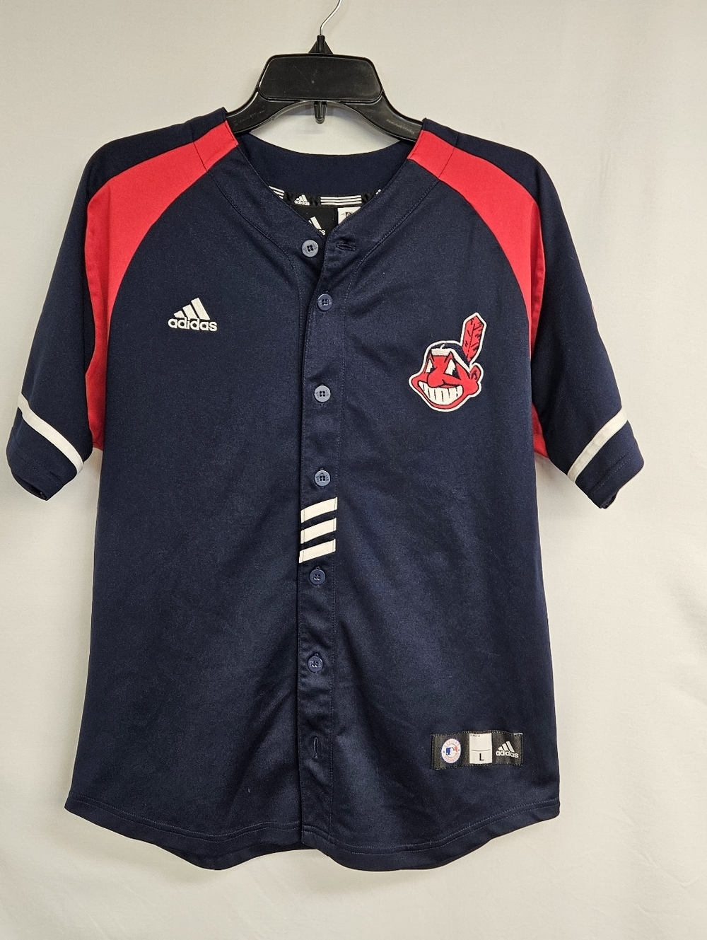 CLEVELAND INDIANS Adidas Carlos CABRERA SIZE LARGE (14-16)JERSEY